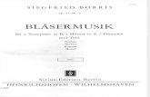 Boris, Siegfried - Bläsermusik - 2 Trompetas, 2 Cornos, 2 Trombones y Tuba - Particelas