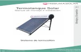 Termotanque Solar HISSUMA Montaje e Instalacion