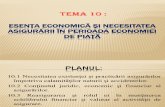 Tema 10. Esenţa Economică Şi Necesitatea Asigurării În Perioada Economiei