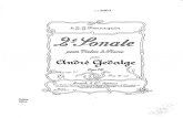 Violin Sonata - André Gédalge
