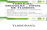 Tuberias, Valvulas y Clasificacion de Fluidos