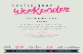 Castle Quay Weekender 2016 programme