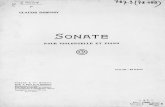 Debussy-Sonate Pour Violoncelle Et Piano