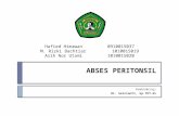 ABSES PERITONSIL