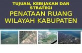 Penyusunan Tujuan Kebijakan & Strategi RTRW Kabupaten
