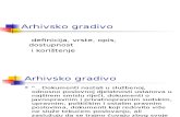 Arhivsko Gradivo i Arhivi