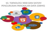 Topik 10 Teknologi Web Dan Dbms
