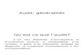 Généralités D_audit