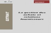 Relations fournisseurs