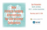 New FinTech Funding Alternatives for Life Science Companies