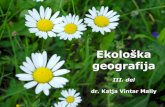 Ekološka geografija - 3. del