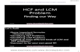 Solving LCM HCF Youtube Lecture Handouts