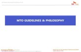 MTO Philosophy & Guidelines