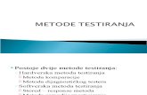 15. Metode Testiranja (Hardverske i Softverske)