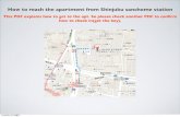 How to Reach the Apt From Shinjuku Sanchome Station