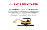Instrucciones Mini Excavadora Kipor Kdg15