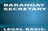 Barangay Secretary