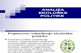 Miljana Savić, Sandra Pavlović - Analiza Ekološke Politike