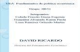 Politica Economica David Ricardo