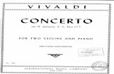 Vivaldi Concierto Two Violins a Moll