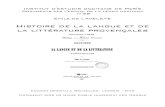 Émile de Lavaleye, Histoire de La Langue Et de La Littérature Provençales