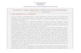 Beato Paolo Giustigniani - Scritti