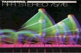 Tandberg Hi-fi Stereo 1975-76 No