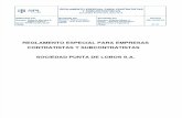 Reglamento Especial Contratista y Subcontratistas SPL