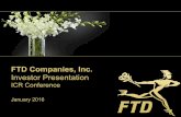 FTD Jan 2016 Investor Presentation