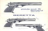 Pistola Beretta mod. 76 Standard cal. .22 l.r.