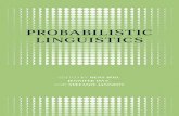 BOD Et Al. Eds. Probabilistic Linguistics