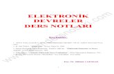 Elektronik II - Erzurum Atatürk Üniversitesi Elektronik Devreler Ders Notları