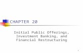 Ch. 20 -13ed IPO, IBanking, Fin Restructuring