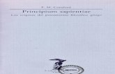 Cornford, F. M_Principium Sapientiae. Los Orígenes Del Pensamiento Filosófico Griego