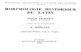 Morphologie Historique Du Latin (Ernout)