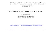 Curs de Anestezie Pentru Studenti