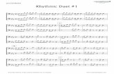 Rhythmic Duets for Trombones