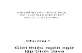 Bài giảng lập trình java - GV Huỳnh Công Pháp.ppt
