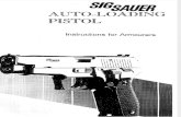 Sig Autoloading Pistol Armorers