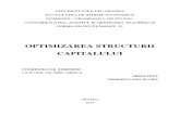 Lucrare de Disertatie - Optimizarea Structurii Capitalului