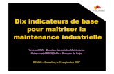 Dix Indicateurs de Base Pour Maîtriser La Maintenance Industrielle - M. Yves LAVINA (ProConseil) - 19-09-2007