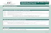 Medical Card GP Visit Card Application Form