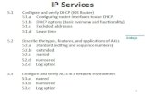 5 Ip Services Dhcp Acls Nat Snmp Syslog