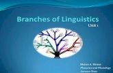 Unit 1 - 02 Branches of Linguistics