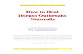 How to Heal  Herpes Outbreaks  Naturally