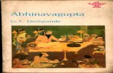 Abhinavagupta by G T Deshpande