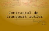 Contractul de Transport Rutier
