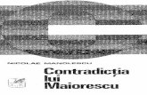 MANOLESCU Nicolae Contradictia Lui Maiorescu