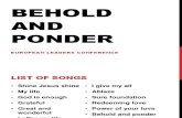 Beholdandponder Songs