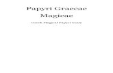 LA MAGIA DEL CIRCO ROMANO. Papyri Graecae Magicae